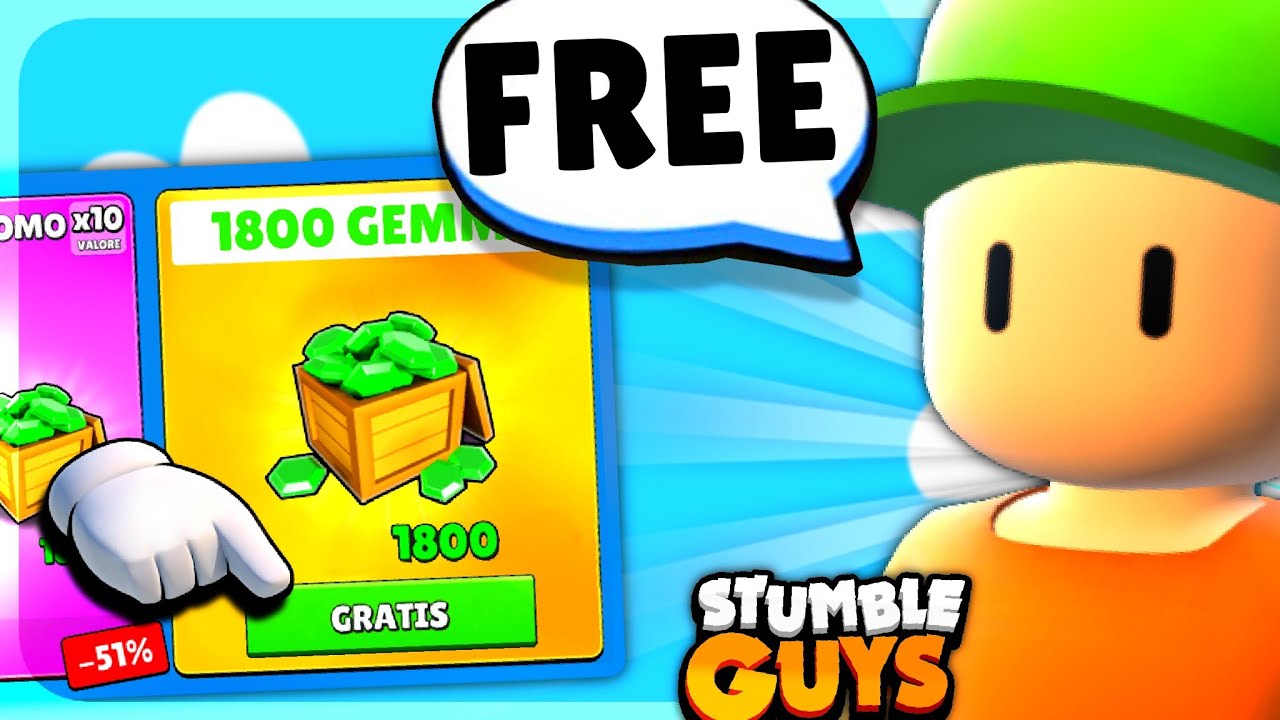 NUOVO METODO per AVERE GEMME GRATIS su STUMBLE GUYS!!! - Stumble Guys ...