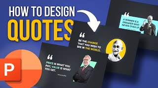 Make AWESOME Quotes in PowerPoint 🔥 Easy Tutorial by SlideSkills 27,011 views 6 months ago 7 minutes, 4 seconds