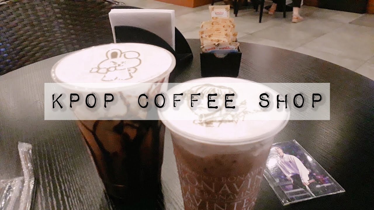 ☕ visiting a kpop themed coffee shop | vlog - YouTube