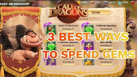 Call of Dragons | Three Best Ways to Spend Gems Quick Guide | CoD