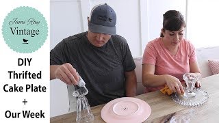 DIY Thrifted Cake Plates