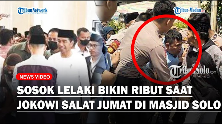 ADA LELAKI Bikin Rusuh Saat Jokowi Salat Jumat di Masjid Raya Sheikh Zayed Solo, Warga Geram!