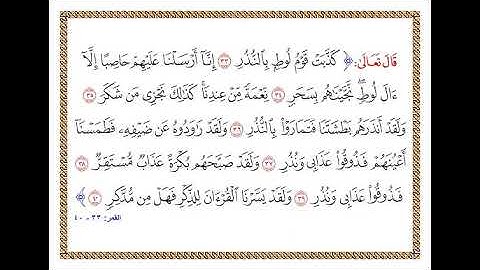 احلي صوت تلاوة كذبت قوم لوط بالنذر سورة القمر