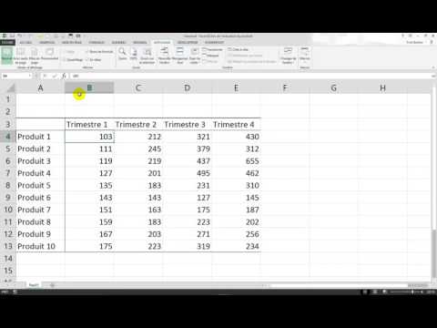 Excel : Figer