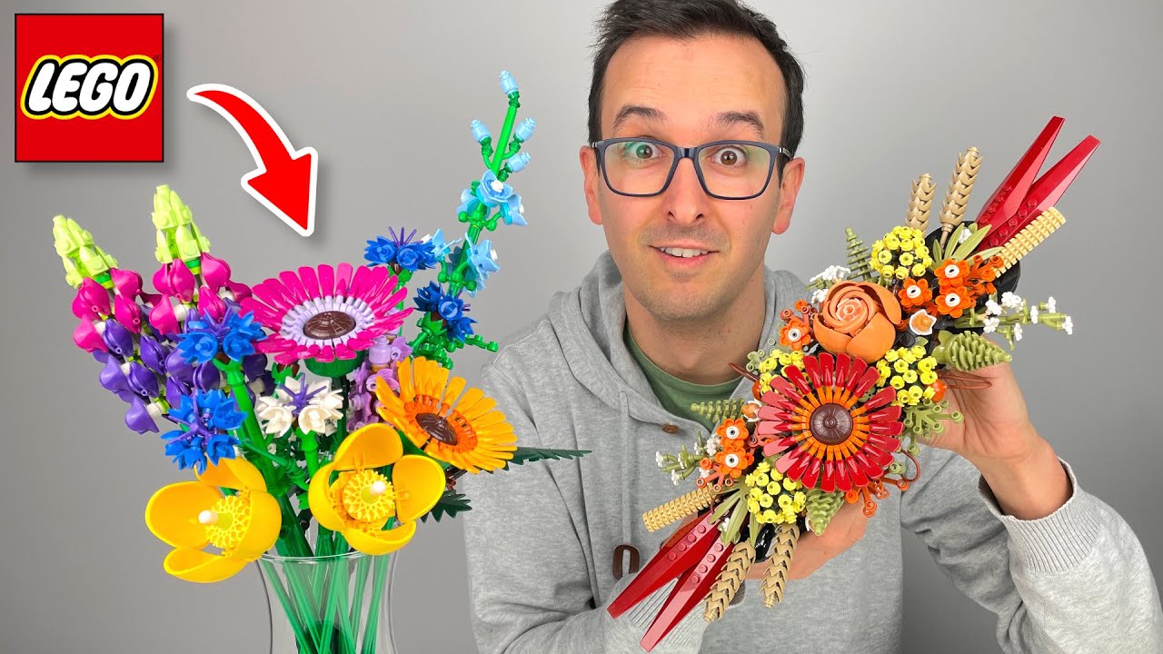 Test: LEGO® Icons 10313 Bouquet de fleurs sauvages et 10314 Le