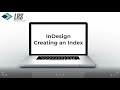 Creating an Index in Adobe InDesign