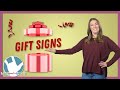 Sign Language Gift Signs Quiz