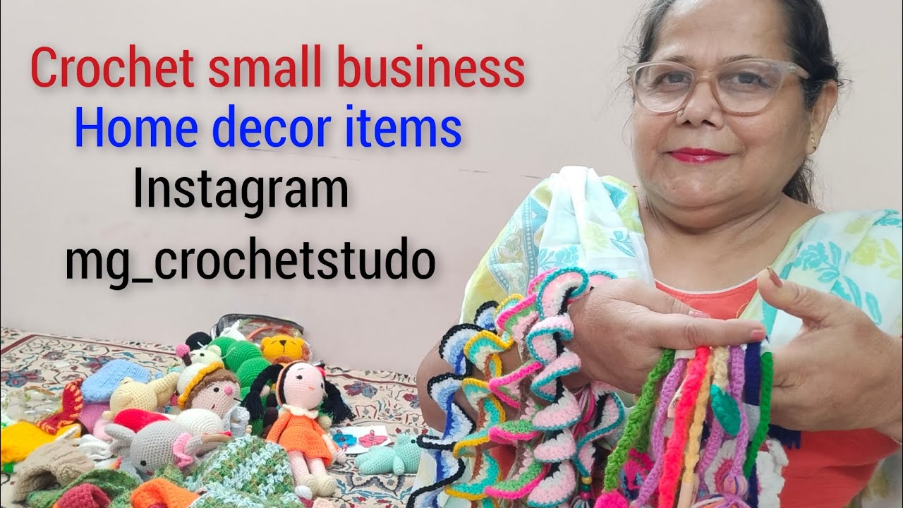 Small business ! Home decor items with price ! New purse design ! Many more crochet items 🤩😍 !!