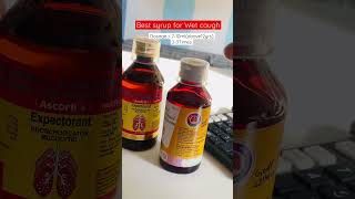 Best cough syrup for Wet cough#drxfunworld #coughsyrup