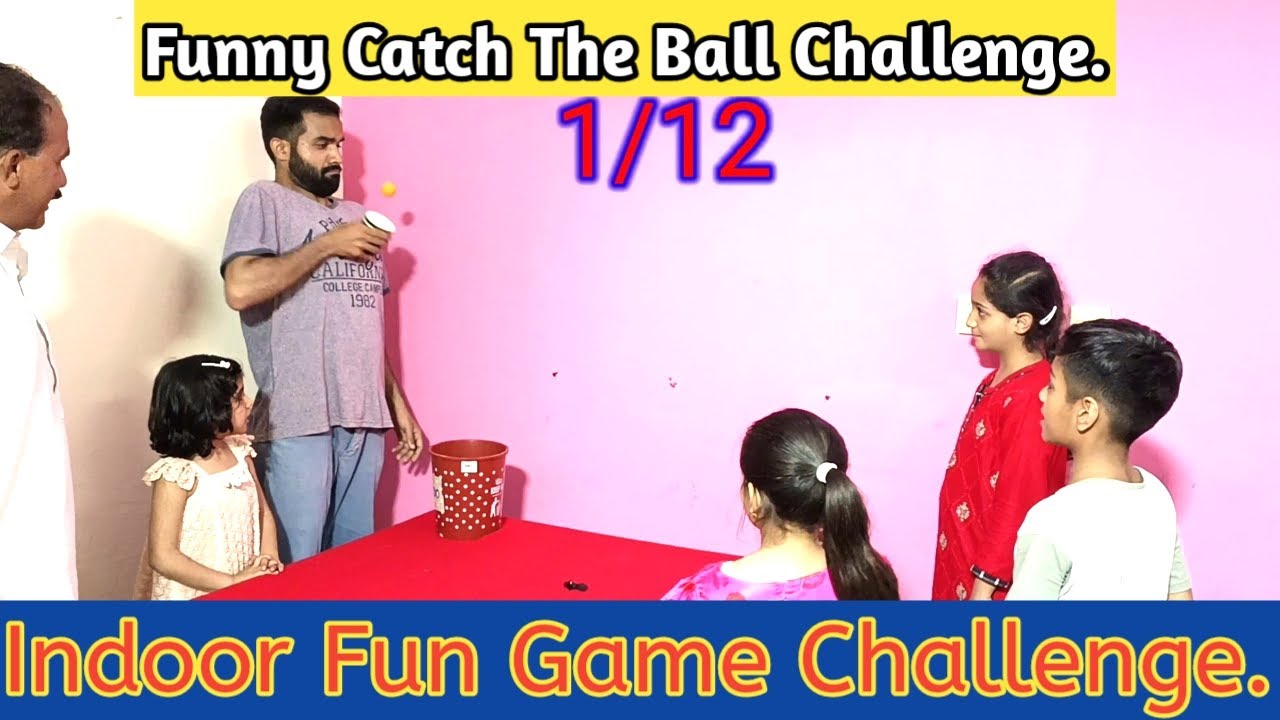 Catch The Ball Funny Challenge Indoor Family Fun Game Challenge Party Games funchallange