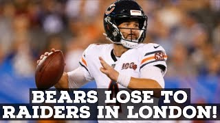 I give you guys my thoughts on the bears close loss to oakland
raiders. make sure subscribe and video a big thumbs up! follow me
twitter: ...