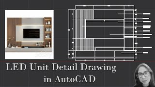 LED Unit Detail and Design in AutoCAD || LED Elevation Drawing in AutoCAD || LED working Drawing