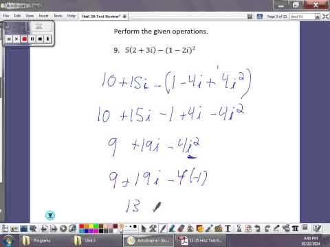 Honors Algebra 2