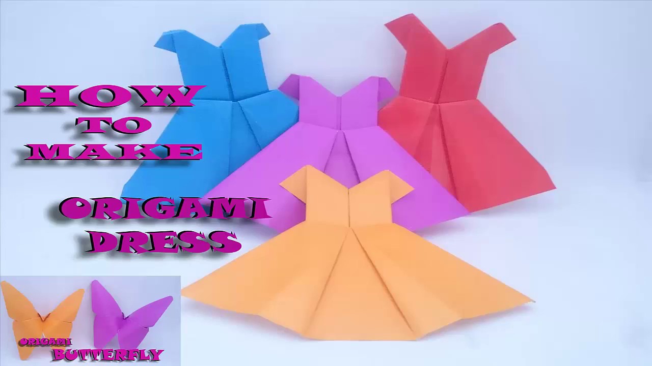  Cara Membuat Origami Baju  Pesta Dengan Mudah YouTube