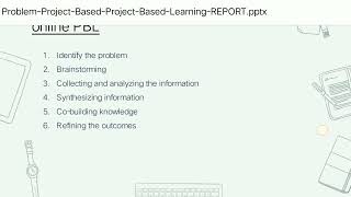 Laporan ProfEd PBL (Project Based Learning) (Penjelasan Tagalog)