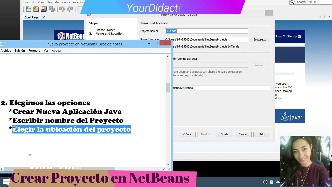 Crear Nuevo Proyecto NetBeans y donde se guarda - YouTube