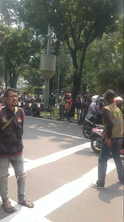 demo hari ini ojol 05-01-2022 gojek, grab, shopee, lalamove, dll part 4