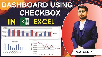 Dashboard with Checkbox 🔥| Visualisation of Data through graph | Best excel Video