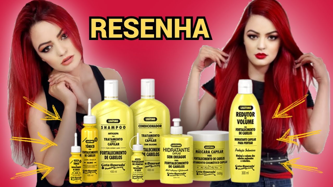 CRESCIMENTO CAPILAR ACELERADO | KIT DE TRATAMENTO GOTA DOURADA