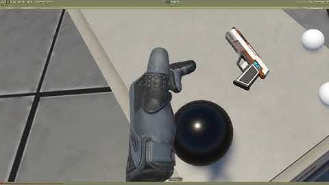 VR SciFi  Model Prototype (TELEPORT+Grab Interactive objects, hand pose, gravity