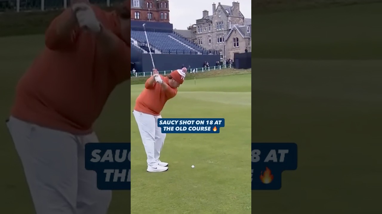 Saucy Shot on 18 at the Old Course 🔥| Golf Channel
