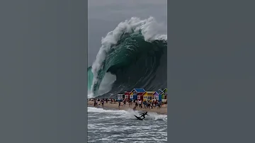 A Massive Tidal Wave Beach Miamibeach Carolinabeach Surf 