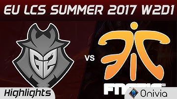 G2 vs FNC Highlights Game 3 EU LCS SUMMER 2017 G2 Esports vs Fnatic by Onivia
