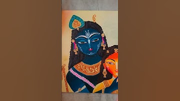 Radha rani painting 🎨#painting #radharani part-5 #radhakrishna #canvaspainting