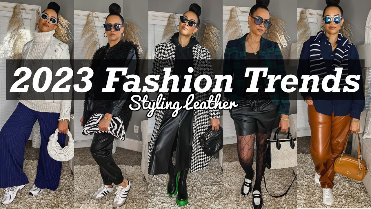2023 FASHION TRENDS: STYLING LEATHER | How to Style Leather in Winter ...