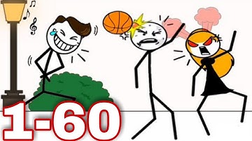 Draw Line Puzzle (weegoon) Funny Stickman Puzzle 1-60 All Levels Gameplay