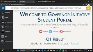 how to generate Quarter 2 Governor house admit card | easy steps for login in governor house portal.