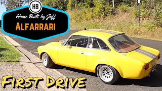 First drive  Ferrari engined Alfa 105 Alfarrari build part 199