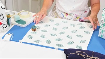 Block Printing Tip- Hand Printed Wrapping Paper