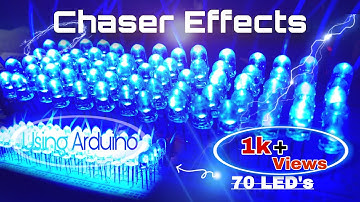 How to make LED Chaser using Arduino with | Code link in description