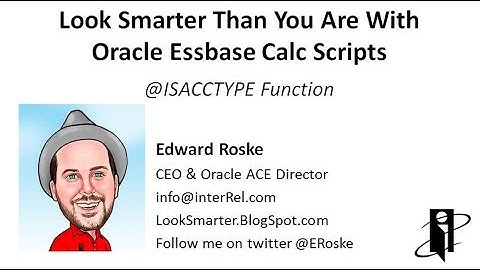 Essbase @ISACCTYPE Function