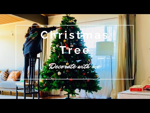 【アメリカ生活】Christmas Tree | Decorate with me | アメリカの巨大クリスマスツリー を飾り付け