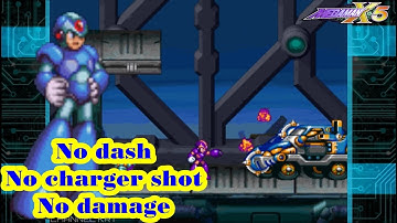 Mega Man X5 Challenge - Grizzly Slash Stage (No dash + No charger shot + No damage)