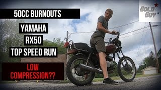 $150 Barn Find Yamaha RX50 Top Speed Run, Burnouts and LOW