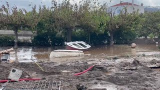 Eubea golpeada por inundaciones tras los incendios de este verano