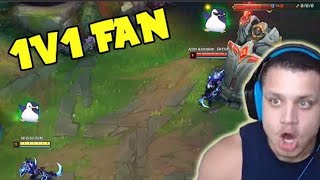 TYLER1 GETS DESTROYED BY A FAN IN 1V1 DRAVEN GAME