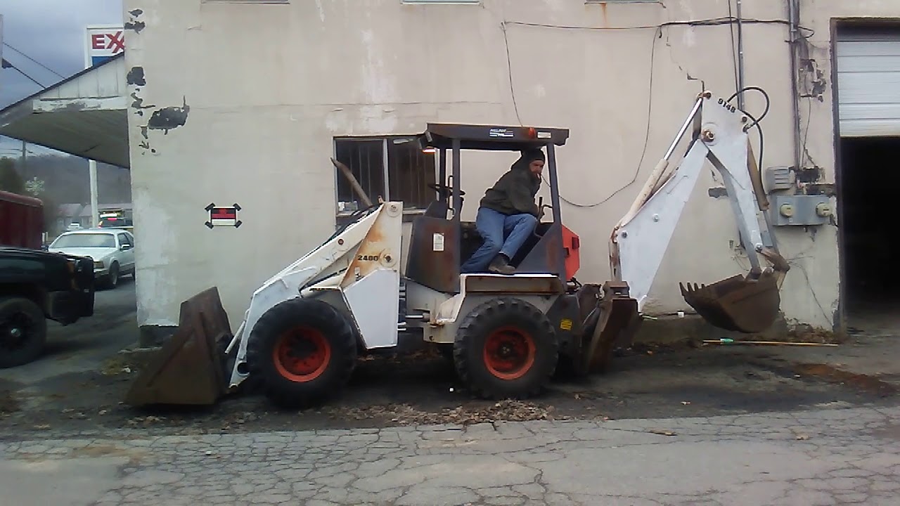 Bobcat 2400 Articulating Loader Backhoe YouTube