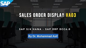 Sales Order Display VA03