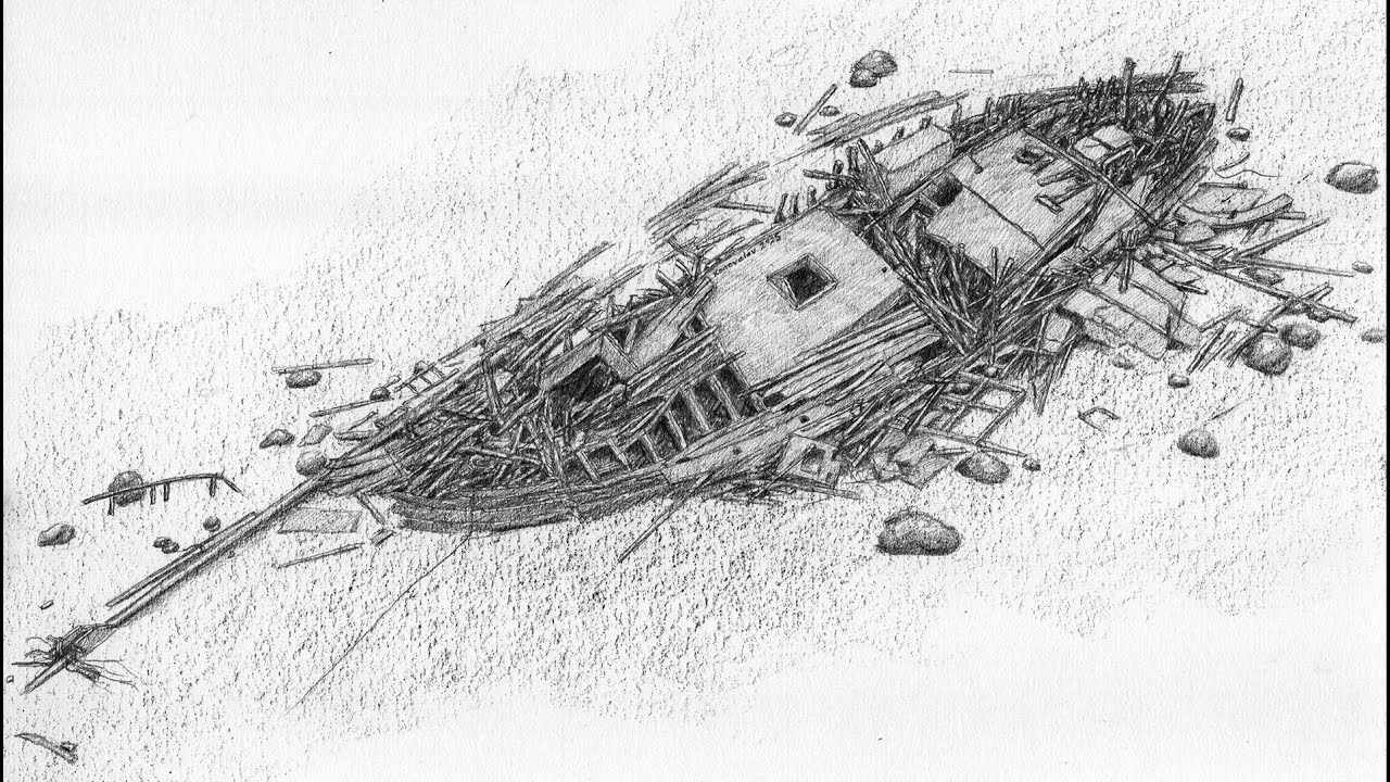 Wreck "Ekke Nekkepen" in the Bay of Lübeck, Germany - July 2025