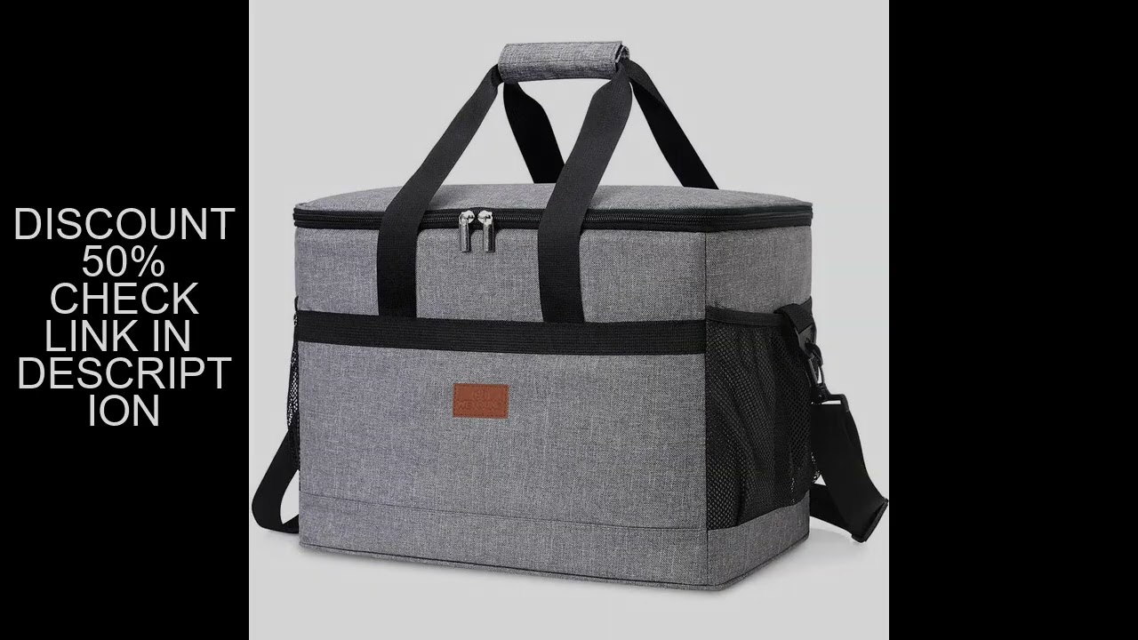32L Soft Cooler Bag with Hard Liner Large Insulated Picnic Lunch Bag Box Cooling Bag for Camping BBQ