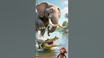 Thumbnail of Bandar aur hathi ki kahani #aistory #moralstory