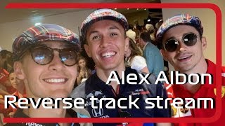 Alex Albon,  Leclerc,  Russell - REVERSE TRACK STREAM + Chat