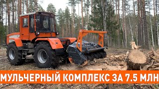 Мульчерный комплекс трактор Слобожанец  ХТА-2081Р мощность 240 сил с мульчером TMC Cancela TFK-200