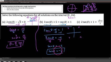 Alg3, 6.5.2 , Solving trig equations by isolating the function
