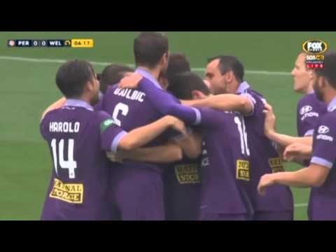 football score Hyundai A-League 2015/16 Round 2: Perth Glory 1 – 2 Wellington Phoenix