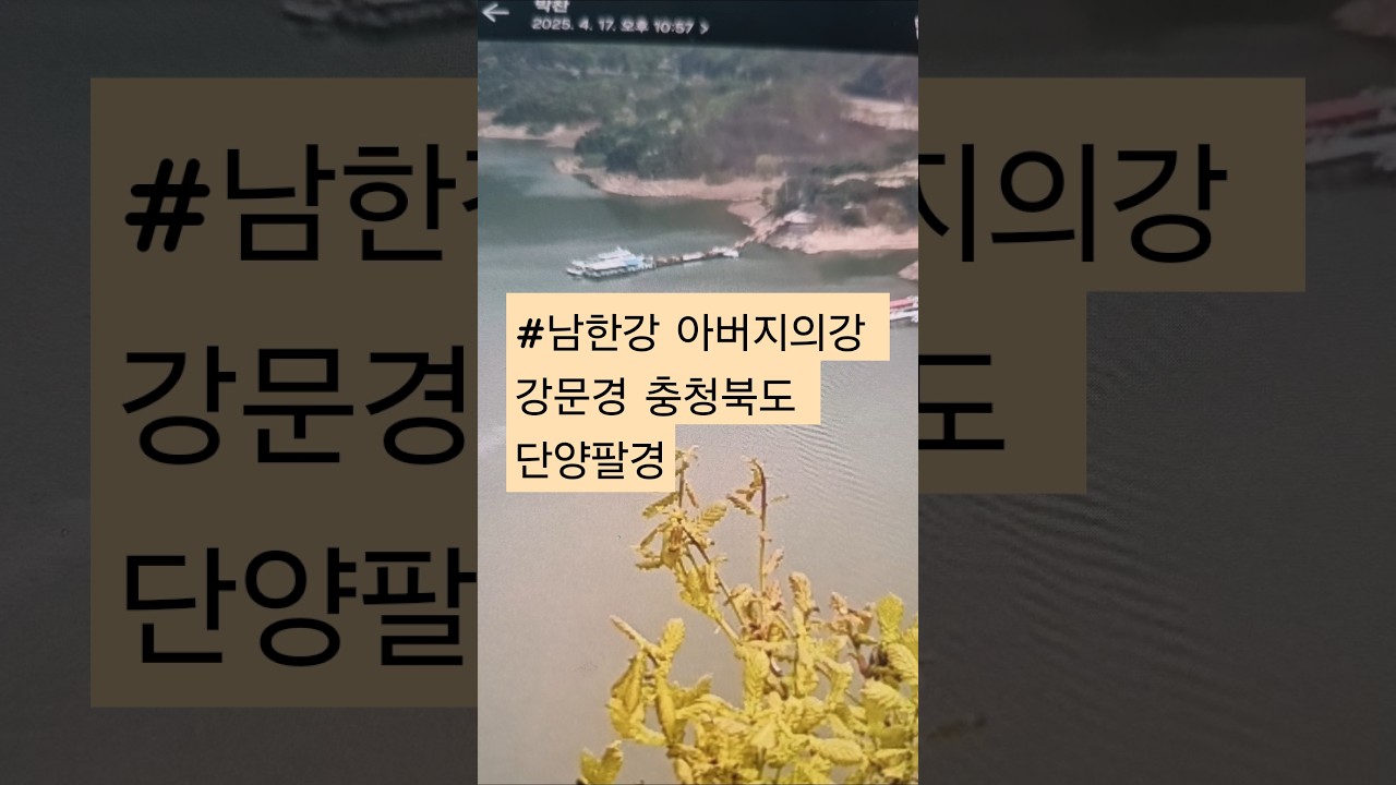 #아버지의강 #강문경 #충청북도 #단양호 #남한강  #단양팔경 #shorts